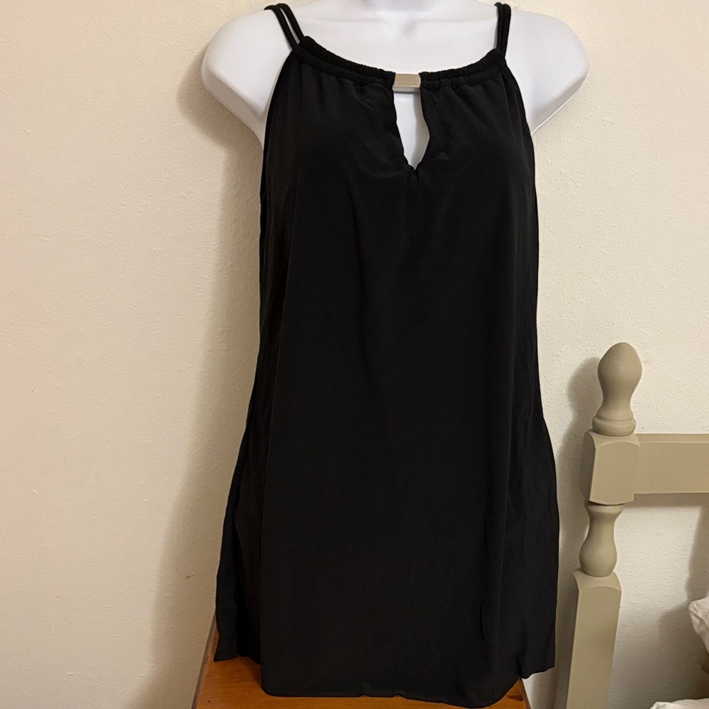Black skirted swimsuit